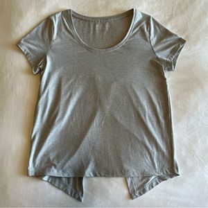 Outdoor Voices Grey Split Back Tshirt
